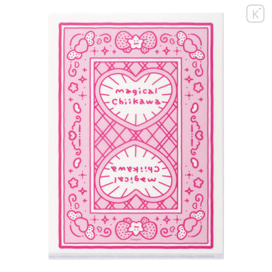Japan Chiikawa A4 Clear File Folder - Chiikawa : Magical Chiikawa Trump Card - 5