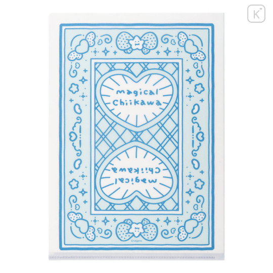 Japan Chiikawa A4 Clear File Folder - Hachiware : Magical Chiikawa Trump Card - 5