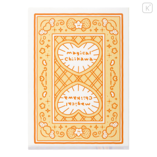 Japan Chiikawa A4 Clear File Folder - Usagi : Magical Chiikawa Trump Card - 5