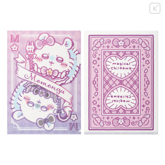 Japan Chiikawa A4 Clear File Folder - Momonga : Magical Chiikawa Trump Card - 3