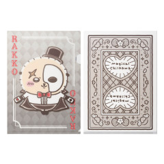 Japan Chiikawa A4 Clear File Folder - Rakko : Magical Chiikawa Trump Card