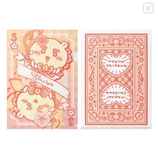 Japan Chiikawa A4 Clear File Folder - Shisa : Magical Chiikawa Trump Card - 1