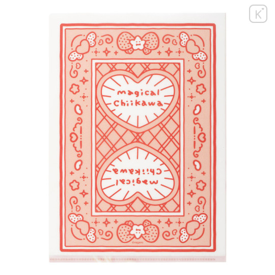 Japan Chiikawa A4 Clear File Folder - Shisa : Magical Chiikawa Trump Card - 5
