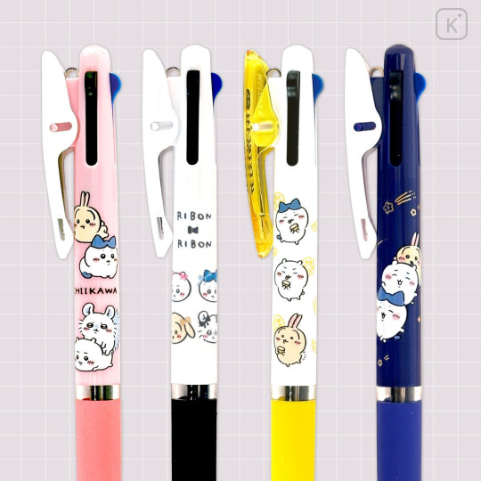 Japan Chiikawa Jetstream 3 Color Multi Ballpoint Pen - Chiikawa & Hachiware & Usagi : Lemon - 2