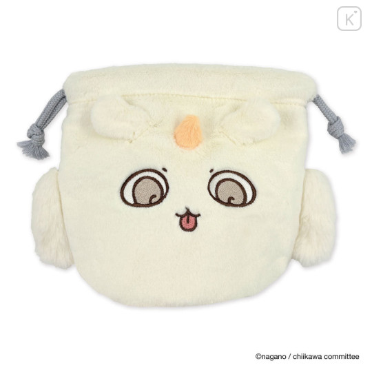 Japan Chiikawa Face Drawstring Bag - Anoko Monster - 1
