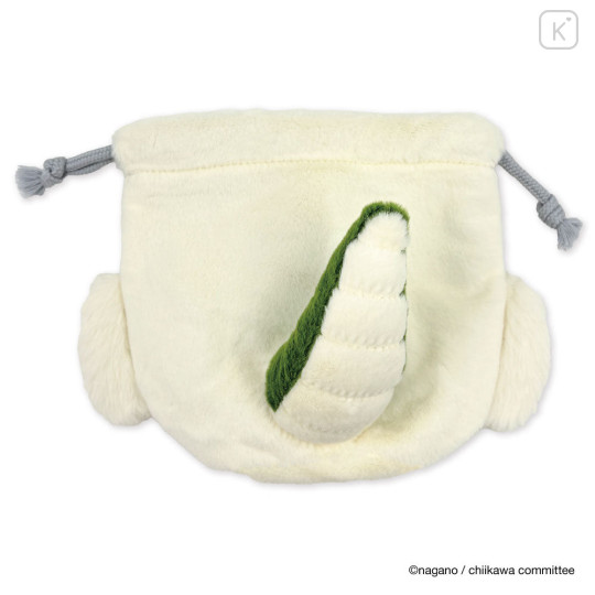 Japan Chiikawa Face Drawstring Bag - Anoko Monster - 4