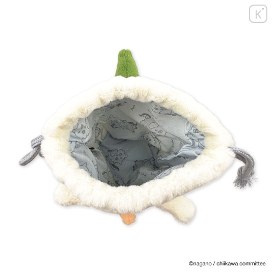 Japan Chiikawa Face Drawstring Bag - Anoko Monster - 8