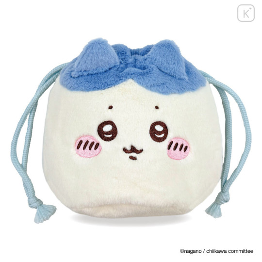 Japan Chiikawa Face Drawstring Bag - Hachiware - 5