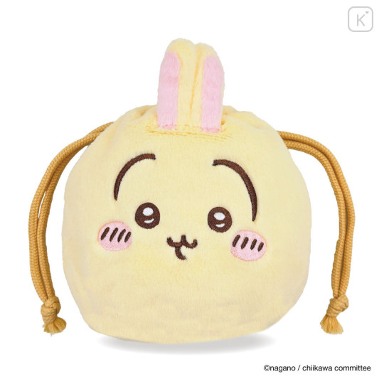 Japan Chiikawa Face Drawstring Bag - Usagi (Chiikawa) - 5