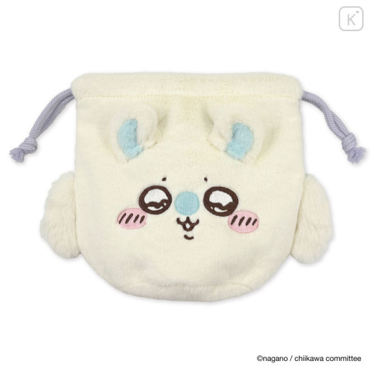 Japan Chiikawa Face Drawstring Bag - Momonga - 1