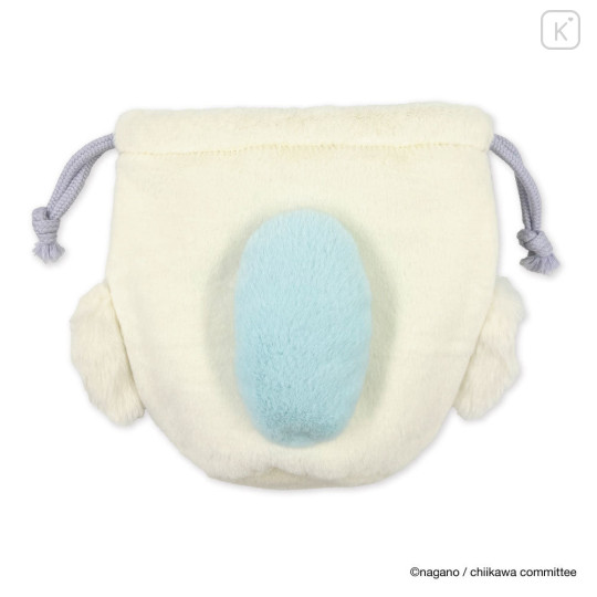 Japan Chiikawa Face Drawstring Bag - Momonga - 4