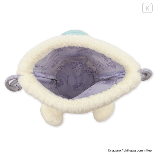 Japan Chiikawa Face Drawstring Bag - Momonga - 7