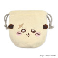 Japan Chiikawa Face Drawstring Bag - Rakko - 1
