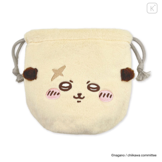 Japan Chiikawa Face Drawstring Bag - Rakko - 3