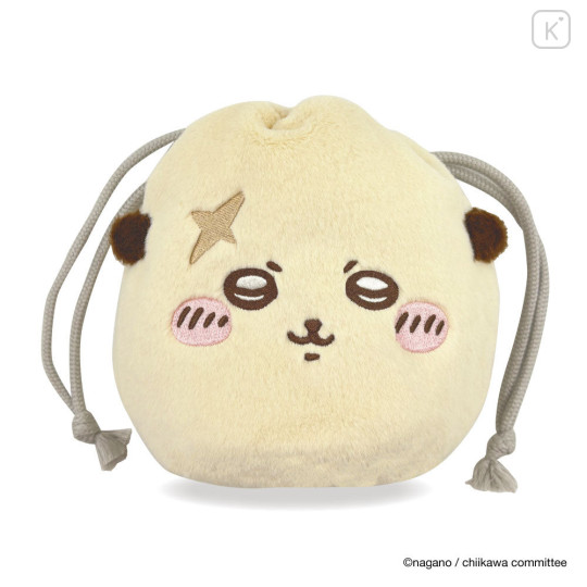 Japan Chiikawa Face Drawstring Bag - Rakko - 5