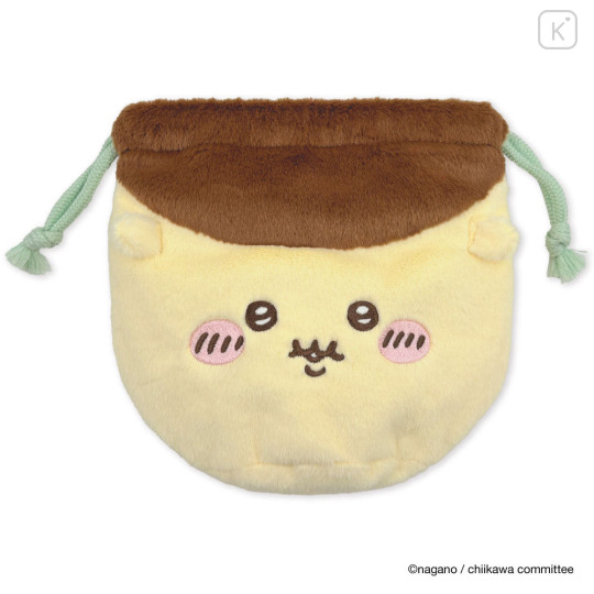 Japan Chiikawa Face Drawstring Bag - Kuri Manju - 3