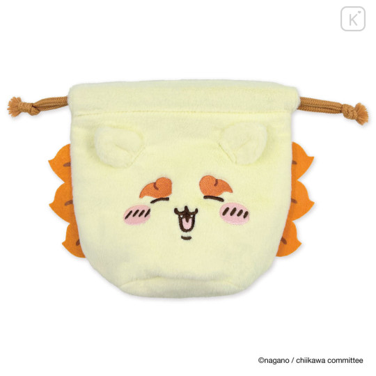 Japan Chiikawa Face Drawstring Bag - Shisa - 1