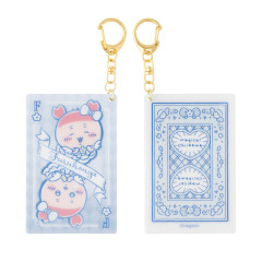 Japan Chiikawa Acrylic Keychain - Furuhonya Kani-chan : Magical Chiikawa Playing Card Style