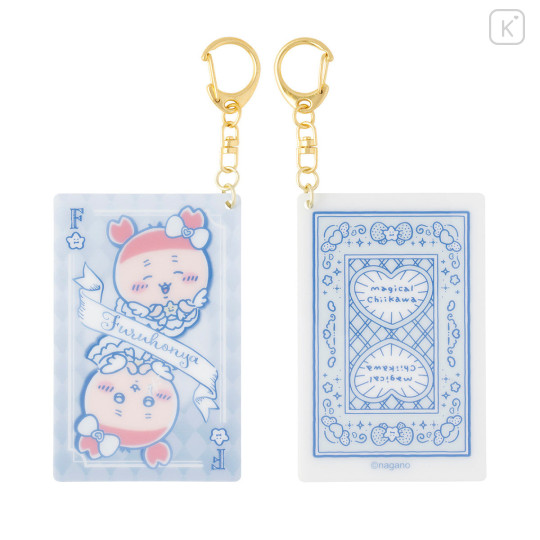 Japan Chiikawa Acrylic Keychain - Furuhonya Kani-chan : Magical Chiikawa Playing Card Style - 3