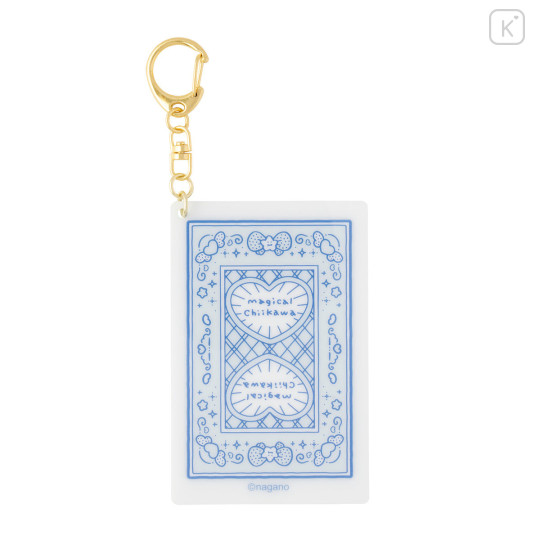 Japan Chiikawa Acrylic Keychain - Furuhonya Kani-chan : Magical Chiikawa Playing Card Style - 5