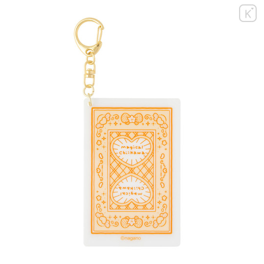Japan Chiikawa Acrylic Keychain - Usagi : Magical Chiikawa Playing Card Style - 5