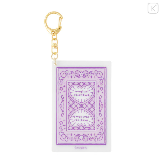 Japan Chiikawa Acrylic Keychain - Momonga : Magical Chiikawa Playing Card Style - 5