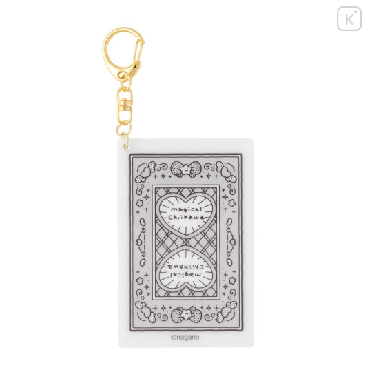 Japan Chiikawa Acrylic Keychain - Rakko : Magical Chiikawa Playing Card Style - 5
