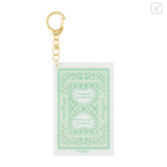 Japan Chiikawa Acrylic Keychain - Kuri Manju : Magical Chiikawa Playing Card Style - 5