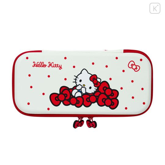 Japan Sanrio Gadget Pouch - Hello Kitty : Ribbon - 1