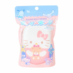 Japan Sanrio Body Sponge - Hello Kitty & Tiny Chum
