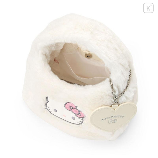 Japan Sanrio Original 2 Way Boa Shoulder Hand Bag - Hello Kitty - 4