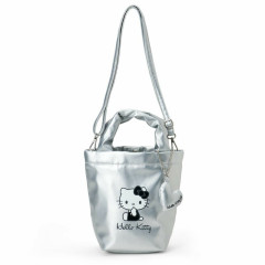 Japan Sanrio Original 2 Way Shoulder Hand Bag - Hello Kitty : Silver