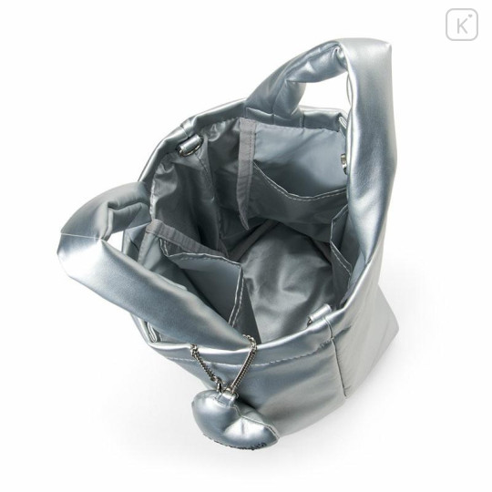 Japan Sanrio Original 2 Way Shoulder Hand Bag - Hello Kitty : Silver - 4