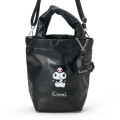 Japan Sanrio Original 2 Way Shoulder Hand Bag - Kuromi : Black - 2