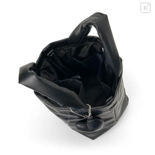 Japan Sanrio Original 2 Way Shoulder Hand Bag - Kuromi : Black - 4