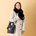 Japan Sanrio Original 2 Way Shoulder Hand Bag - Kuromi : Black - 5