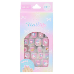 Japan Q-LiA Tiny Nail Tips - Candy Twins : Heisei Retro Pink