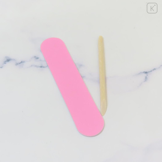 Japan Q-LiA Tiny Nail Tips - Candy Twins : Heisei Retro Pink - 3