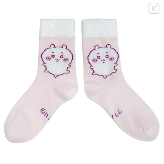 Japan Chiikawa Crew Socks - Chiikawa : Doll Pink - 1