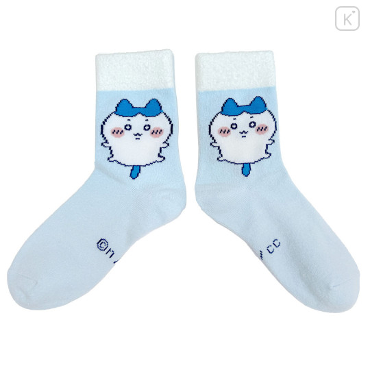 Japan Chiikawa Crew Socks - Hachiware : Doll Blue - 1