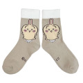Japan Chiikawa Crew Socks - Usagi : Doll Beige Brown - 1
