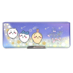 Japan Chiikawa Double-sided Pencil Case - Chiikawa & Hachiware & Usagi : Starry Sky Walk