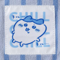 Japan Chiikawa Square Cosmetic Pouch - Hachiware : Chill Chill Blue Stripe - 4