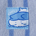 Japan Chiikawa Square Cosmetic Pouch - Hachiware : Chill Chill Blue Stripe - 6