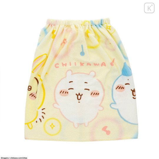 Japan Chiikawa Kids Wrap Towel 60cm - Chiikawa & Hachiware & Usagi : Light Yellow - 1