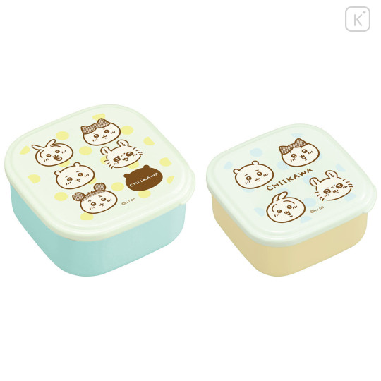 Japan Koupen Chan Nesting Food Storage Container Set - Characters Face - 1