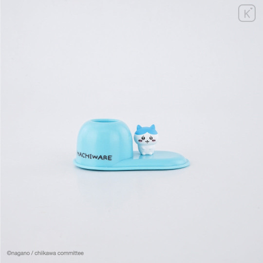 Japan Chiikawa Toothbrush Stand - Hachiware : Figure Blue - 1