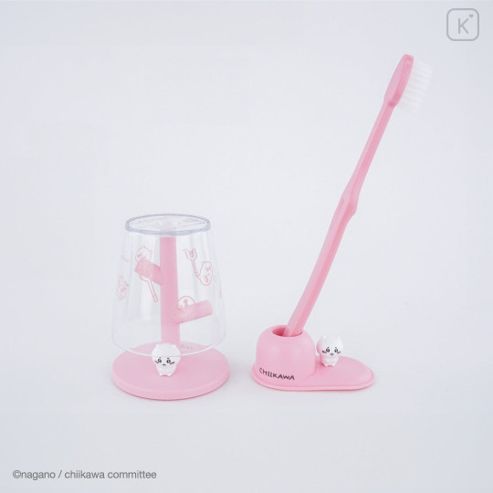 Japan Chiikawa Toothbrush Stand - Chiikawa : Figure Pink - 4