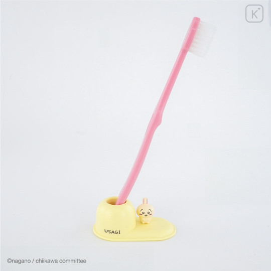 Japan Chiikawa Toothbrush Stand - Usagi : Figure Yellow - 3