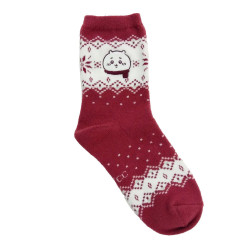 Japan Chiikawa Crew Socks - Chiikawa : Christmas Red